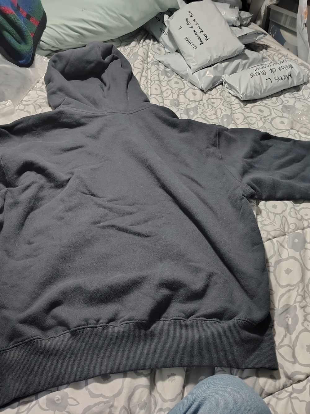 Garage Men's Zip-Up Hoodie in Charcoal - Picture 2 of 7